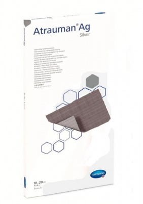 Атрауман АГ повязка с серебром 10 х 20 см; 10